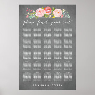 Affiche Rose Jardin Floral Mariage Sein Graphique