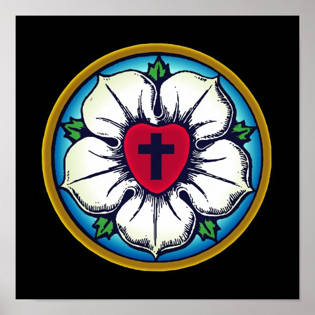 Affiche Rose luthérien (Devant)