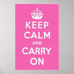 Affiche Rose magenta