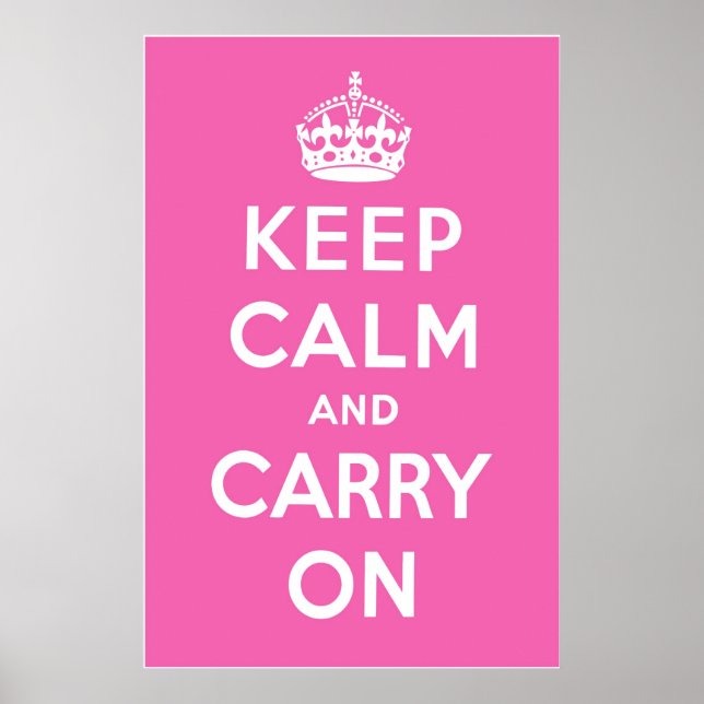 Affiche Rose magenta (Devant)