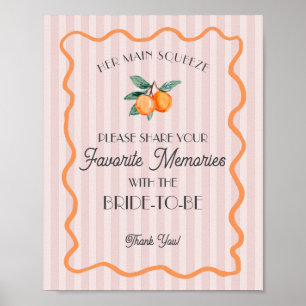 Affiche Rose Mignonne Préférée des Souvenirs Mariée