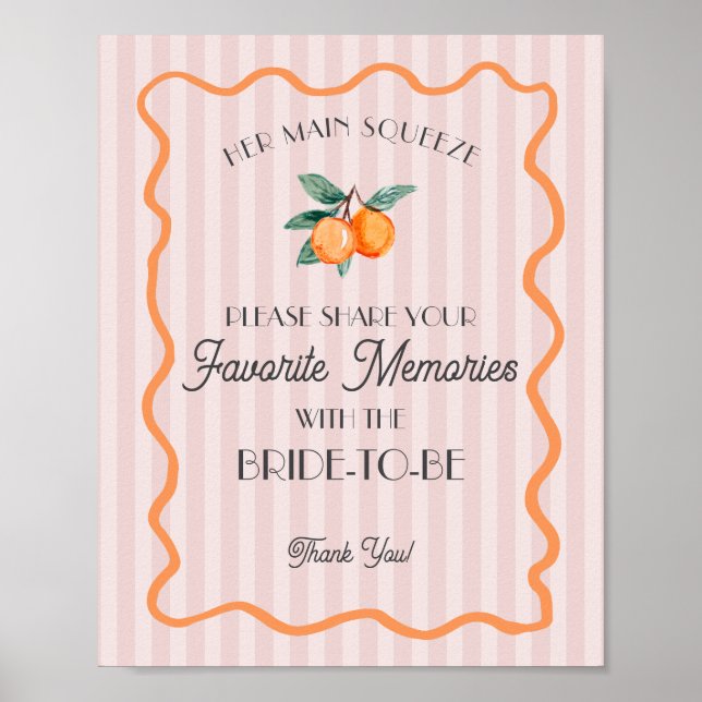 Affiche Rose Mignonne Préférée des Souvenirs Mariée (Devant)