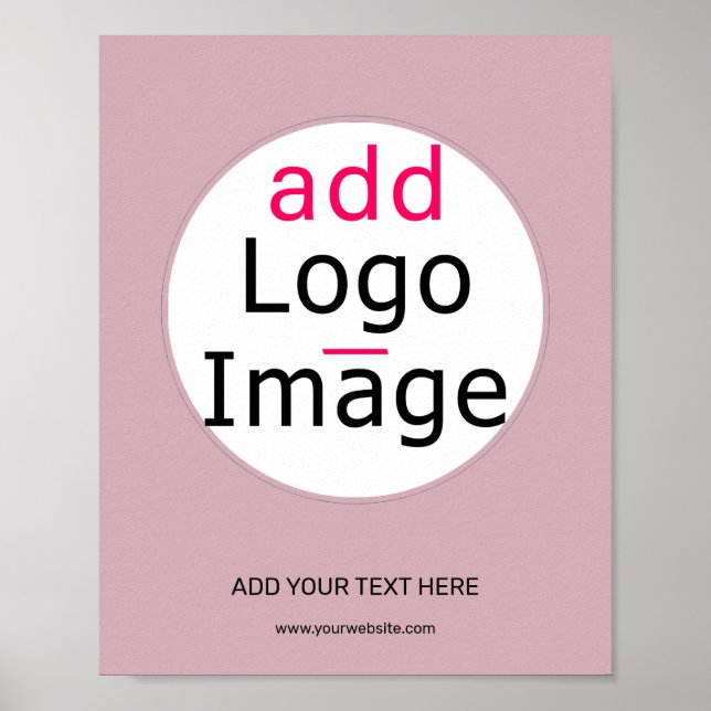 Affiche Rose moderne et tendance professionnel personnalis (Devant)