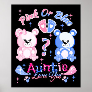 Affiche Rose Ou Bleu Tante Vous Aime
