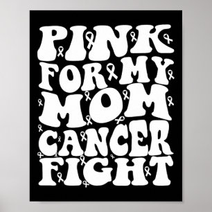 Affiche Rose pour ma mère Sensibilisation au cancer du sei