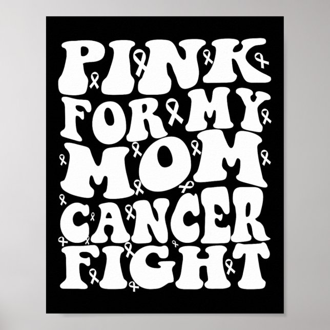 Affiche Rose pour ma mère Sensibilisation au cancer du sei (Devant)