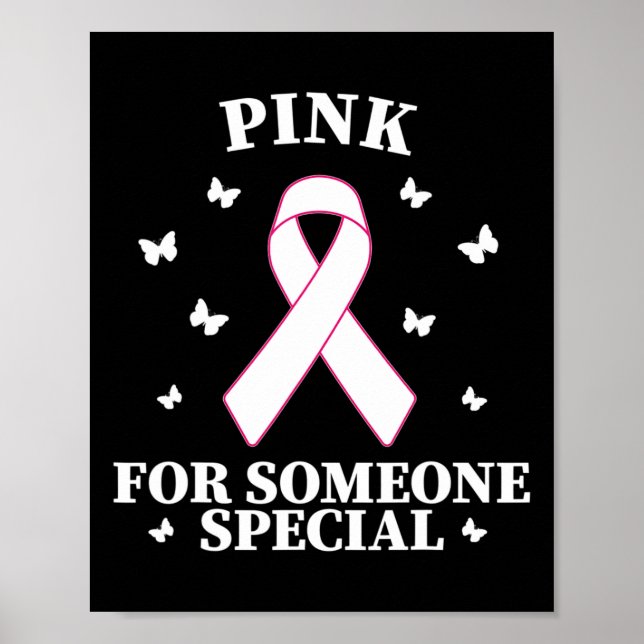 Affiche Rose pour quelqu'un de spécial Monde du cancer du  (Devant)