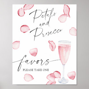 Affiche Rose prosecco - cadeaux de mariage, prenez-en un