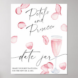 Affiche Rose prosecco - idées de soirée en amoureux. Pot d