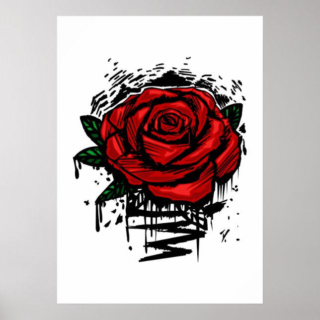 Affiche Rose robuste (Devant)