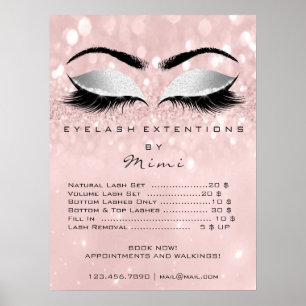 Affiche Rose Rose Grey Peau Maquillage Yeux Prix