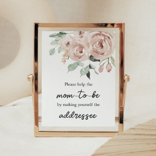 Affiche Rose Rose Poussiéreuse C'est une fille Envelope St