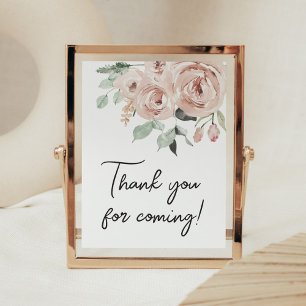 Affiche Rose Rose Poussiéreuse C'est une fille Merci d'êtr