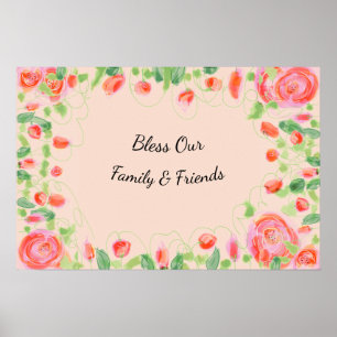 Affiche Rose Rose Un Concepteur Artistique