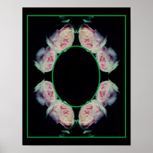 Affiche Rose Roses Abstrait Cadre Ajouter Votre Photo