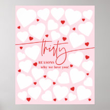 Rose & Rouge 30 Raisons pour lesquelles on t'aime 