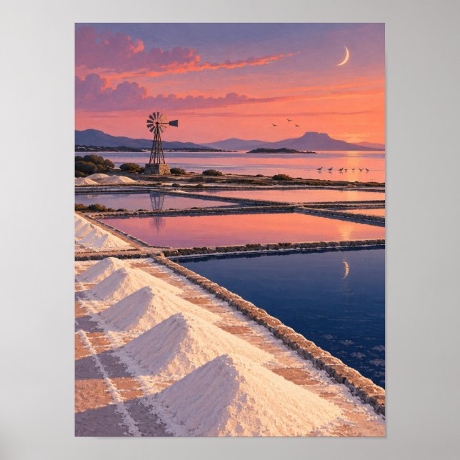 Affiche Rose Saltworks Tidal Dusk 12x16 (Devant)