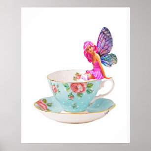 Affiche Rose, Teacup Fairy,