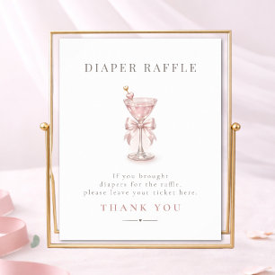 Affiche Rose Tini Fête Prénatale Bébé en Route Tirage au S