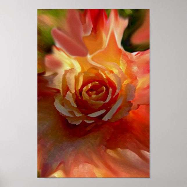 Affiche Rose unique (Devant)