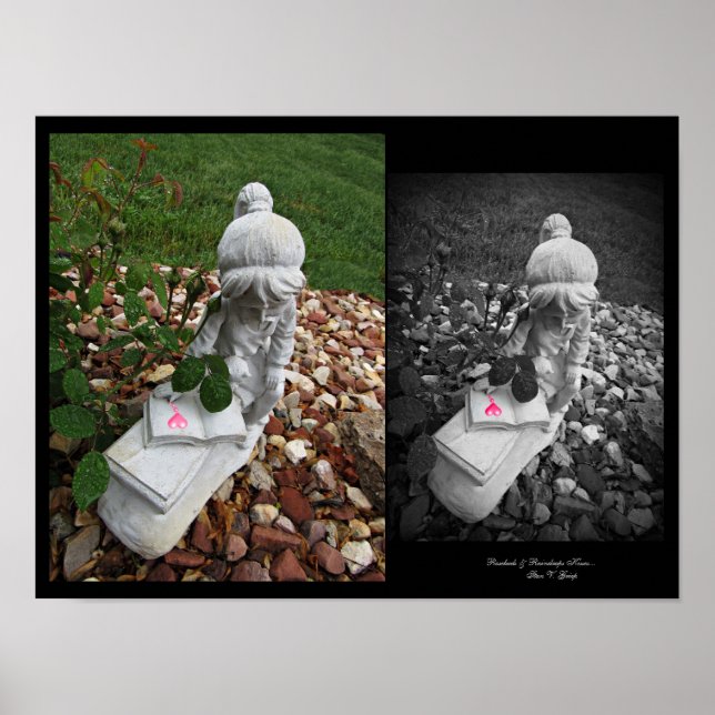 Affiche Rosebustes & Raindrops Baisers Wall Art par Stan V (Devant)