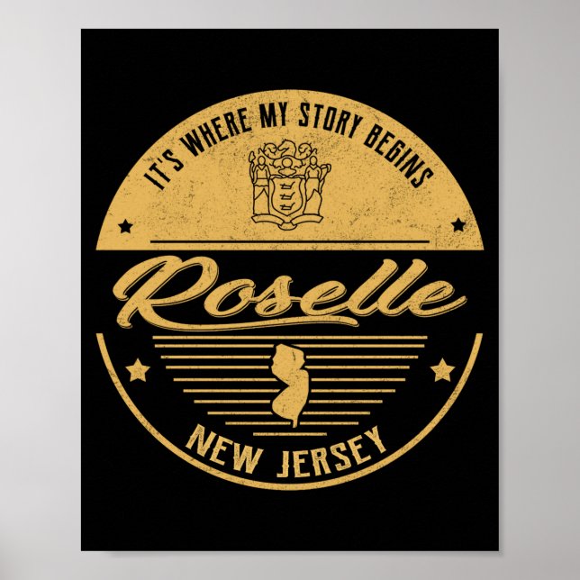 Affiche Roselle New Jersey Its Where My Story Begins _1  (Devant)