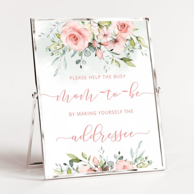 Affiche Roses blanches aident la maman occupée à s'adresse (Créateur téléchargé)