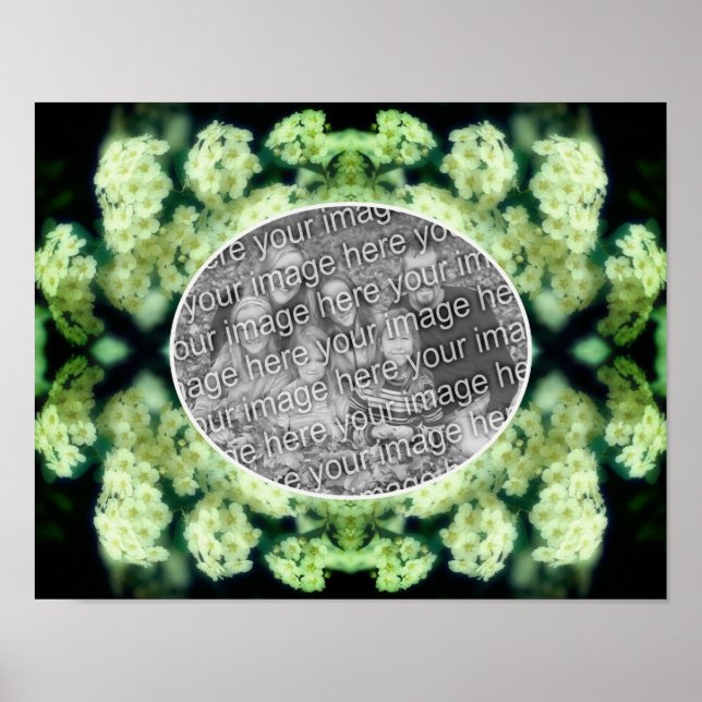 Affiche Roses blanches sauvages débridées Créez votre prop (Devant)