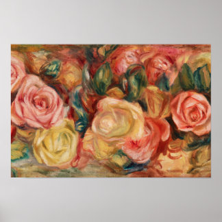 Affiche Roses de Pierre-Auguste Renoir
