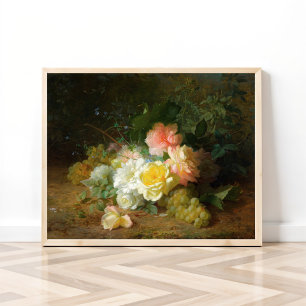Affiche Roses et raisins, Jules Médard