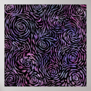 Affiche Roses impressionnistes