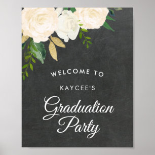 Affiche Roses ivoiriens et Parties scintillant fête de gra