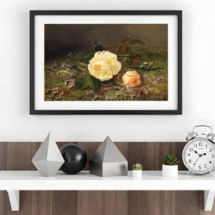 Affiche Roses jaunes, floral 