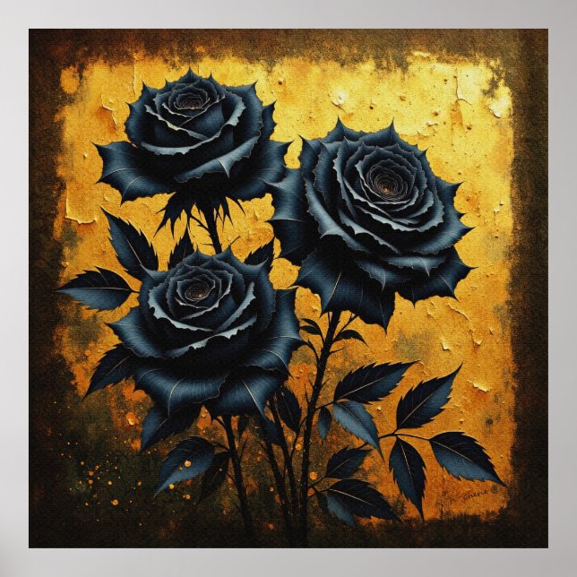 Affiche Roses noires (Devant)