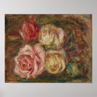 Affiche Roses par Renoir