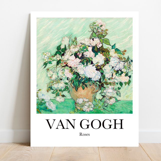 Affiche Roses par Vincent van Gogh (Van Gogh's Bold Roses: Bring vibrancy to your walls! High-quality art poster)