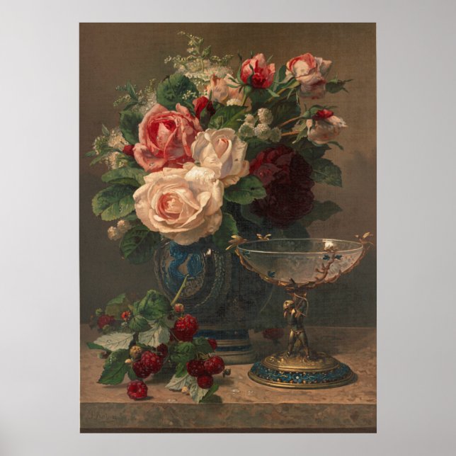 Affiche Roses roses (Devant)