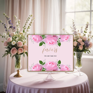 Affiche Roses roses parfumées, Fête Faveurs