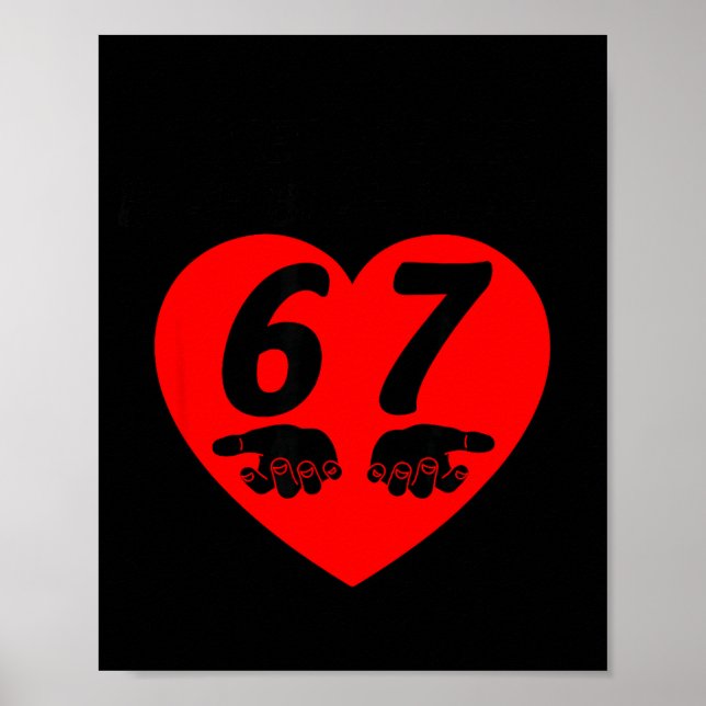 Affiche Roses rouges blabla six sept drôle Valentin Memes  (Devant)