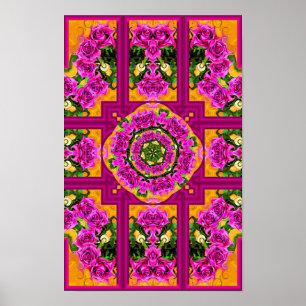 Affiche Roses sauvages