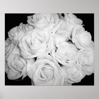 Affiche Roses sur toile