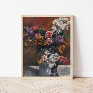 Affiche Roses, tulipes et lilas   Lovis Corinth
