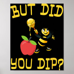 Affiche Rosh Hashanah mais avez-vous trempé S miel juif Sh