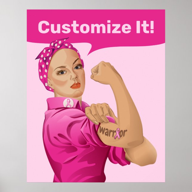 Affiche Rosie la riveuse Sensibilisation au cancer du sein (Devant)