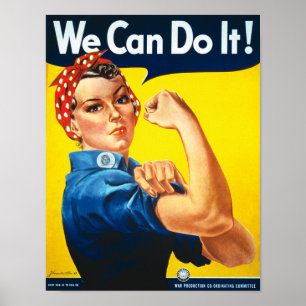Affiche Rosie le Riveter Nous pouvons le faire Vintage