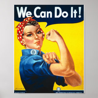 Affiche Rosie le Riveter Nous pouvons le faire Vintage