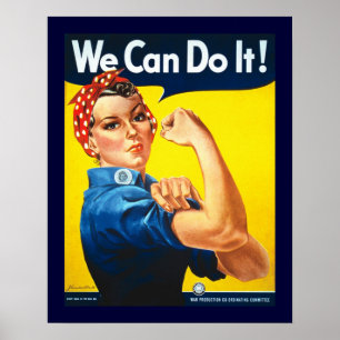Affiche Rosie le Riveter Vintage