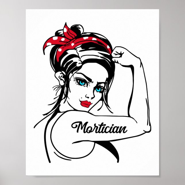Affiche Rosie Morticienne Le Riveter Pin Up (Devant)