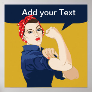 Affiche Rosie Riveter Femme forte