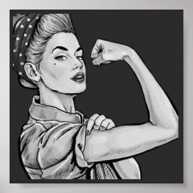 Affiche rosie the riveter (Devant)